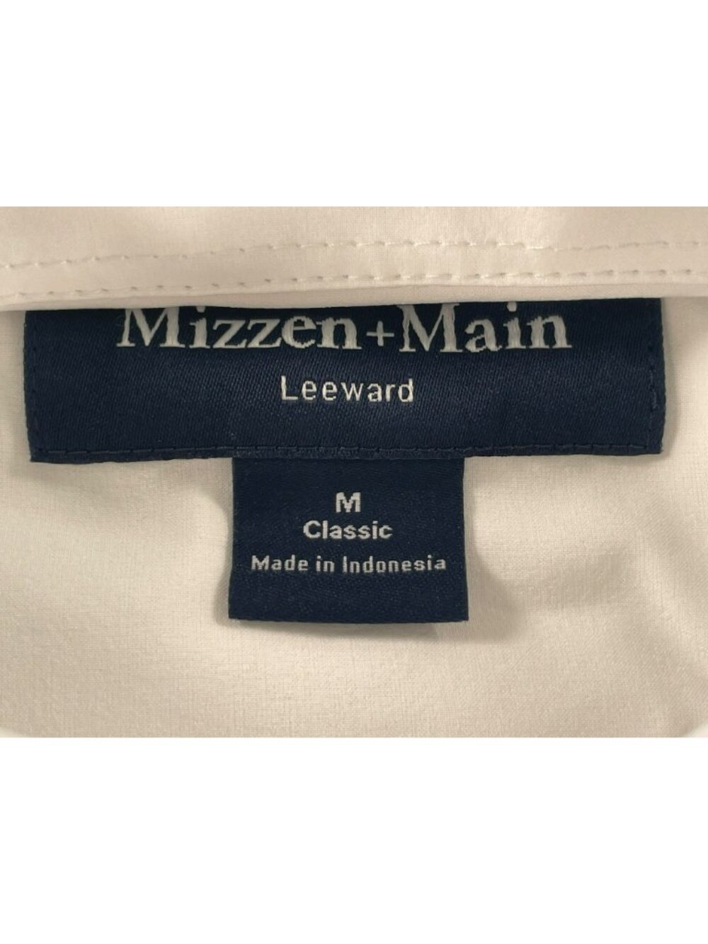 Mizzen + Main Leeward Short Sleeve White Dress Shirt Classic Fit Men's Sz M NEW - Picture 6 of 9